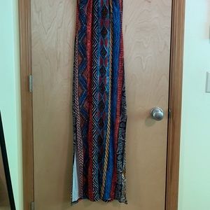Razorback tribal maxi dress
